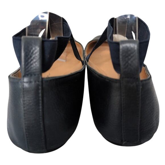 Leather Mary Jane Ballet Flats 10 Square Toe Minimalism Comfort Preppy Casual - Picture 4 of 7